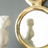 FURNIinspire Decorative Wall Mirrors Modern Round Mirror with Aluminum Frame for Living Room, Gold, 0.8"*16"*2.4" - 4 of 4