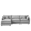 GDFStudio Ovia Modern 102'' 3-Seater L Shaped Chenille Upholstered Modular Sectional Sofa with Pillows - 4 of 4