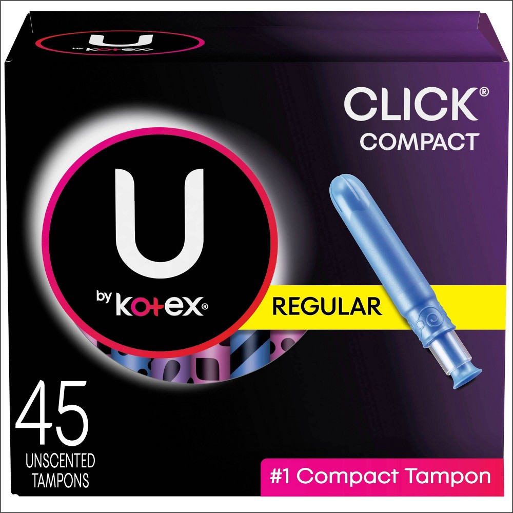 UPC 036000373066 product image for U by Kotex Click Compact Tampons, Regular, Unscented - 45ct | upcitemdb.com