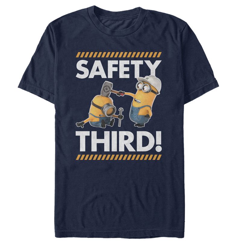 Men's Despicable Me Minions Safety Third T-Shirt, 1 of 5