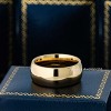 Jewelry Avalanche Gold IP Polished Finish Dome Tungsten Carbide Wedding Band, Comfort-fit, 9mm - 3 of 4
