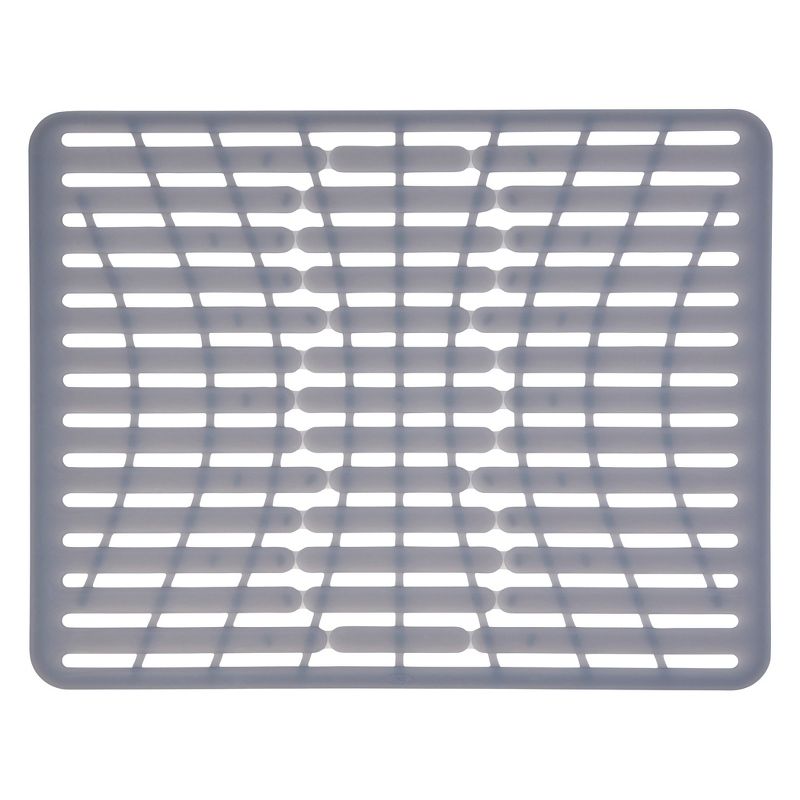OXO 16.3&#34; x 12.8&#34; Silicone Sink Mat Gray, 1 of 7