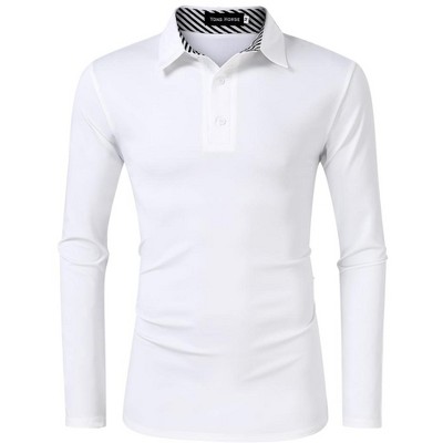 Men's Casual Golf Shirt Athletic Long Sleeve T Shirts