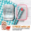 NutriChef 10-Piece High Borosilicate Glass Food Storage Containers Set (NCCLX5R9.5) - 2 of 4