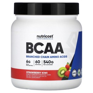 Nutricost Performance, BCAA, Strawberry Kiwi, 1.2 lb (540 g) - 1 of 2