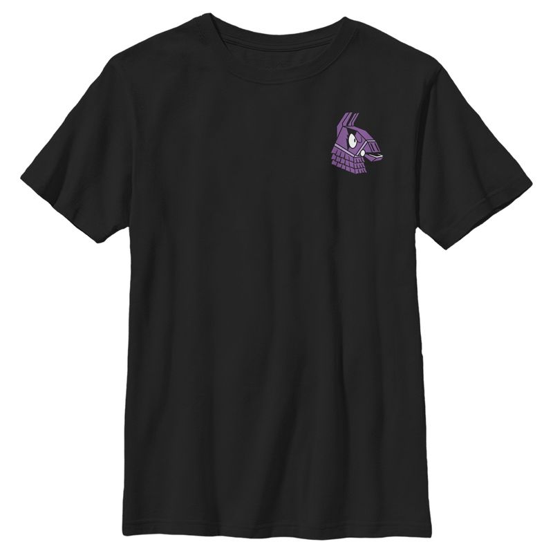 Boy's Fortnite Llama Pinatas Pocket Logo T-Shirt, 1 of 6