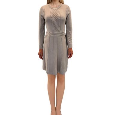 slim fit dress slacks Morais Puff Sleeve Off the Shoulder Fit and Flare Sweater Dress Black–  Selfie Leslie main image 1