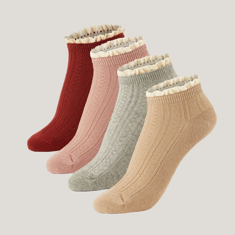 Women's Ruffled Ankle Socks Set - Cupshe, 3 of 8