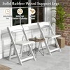Tangkula Set of 12 Dining Chairs w/ Rubber Wood Legs & Padded Seat for Home Office Events White - 4 of 4