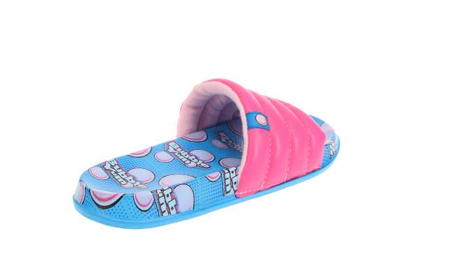 HERSHEY'S BUBBLE YUM Slide Sandals for Kids, Bubble Gum Pool Slide, Pink, Little Kids and Big Kids, 2 of 7, play video