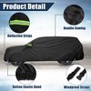 Unique Bargains Waterproof for Dodge Durango 2011-2023 Full Car Cover with Zipper Black - 4 of 4