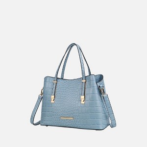MKF Collection Aurelia Crocodile-Embossed Vegan Leather Women's Tote Stylish Shoulder Handbag by Mia K - 1 of 4