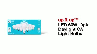 Led 60w 10pk Daylight Ca Light Bulbs - Up & Up™ : Target