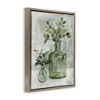 Stupell Industries Herbal Plants with Green Leaves Floating Frame Canvas Art, Brown, 17" x 21" - 2 of 4
