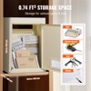 VEVOR Through The Wall Drop Box, Heavy Duty Steel Through the Wall Mailbox with 2.8-7.9" 13" Combination Lock, 12.5x6.3x16.9" Mail Drop Box, Beige - 4 of 4