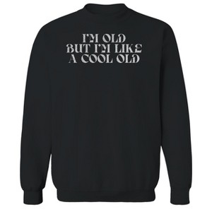Rerun Island Men's Like A Cool Old Long Sleeve Graphic Cotton Pullover Sweatshirt - 1 of 3