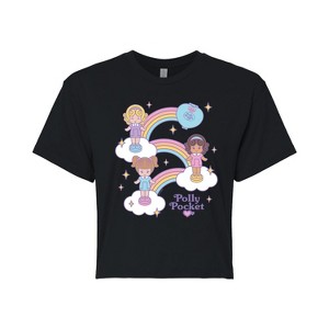 Women's - Polly Pocket - Polly Pocket And Friends Rainbows Cropped Graphic T-Shirt - 1 of 4