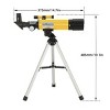 90x Zoom Astronomical Telescope for Kids – 90x Magnification, Includes Two Eyepieces, Tabletop Tripod, and Finder Scope Yellow - 2 of 4