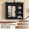 NicBex 30" Medicine Cabinet with Mirror,Wall Mounted Bathroom Storage Cabinet,Wall Cabinet with 3 Open Shelves,Over the Toilet Storage Cabinet - 4 of 4