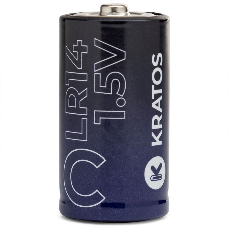 Kratos Power High-Performance Ultra Alkaline C Cell Batteries (12-Pack), 3 of 4