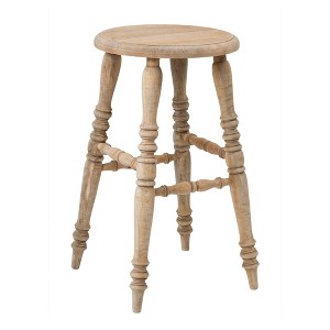 East at Main Promenade Antique Counter Height Barstool Tan - 1 of 4