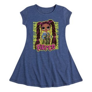 Girls' - LOL Surprise! - Fierce Graffiti Fit & Flair Cap Sleeve Dress - 1 of 3