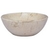 vidaXL Sink Cream 20.9"x15.7"x5.9" Marble - 4 of 4