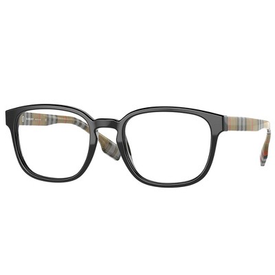 Burberry EDISON BE 2344 3952 Unisex Square Eyeglasses Black 53mm