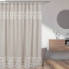 Sweet Jojo Designs Fabric Shower Curtain 72in.x72in. Bohemian Fringe Taupe and Ivory - 2 of 4
