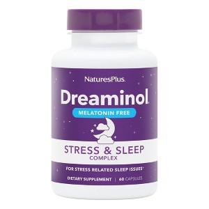 Dreaminol-Stress & Sleep Complex-Melatonin Free by Nature's Plus  -  60 Capsule - 1 of 3