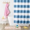 Rugby Stripe Shower Curtain Blue - Pillowfort™ - image 2 of 4