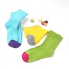 SERISIMPLE Women Rayon Bamboo Thin Vivid Color Super Soft Stretchy Crew Socks Yellow Medium 3 Pairs - 3 of 4