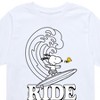 Boys' - Peanuts - Snoopy Ride Wave Short Sleeve Graphic T-Shirt - 2 of 4