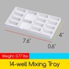 MEEDEN 14-Well Ceramic Paint Palette 1 Size, Porcelain Watercolor Painting Palette, Porcelain Paint Tray - 2 of 4