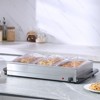 VEVOR Electric Buffet Server & Food Warmer, 25.6" x 15" Portable Stainless Steel Chafing Dish Set with Temp Control & Oven-Safe Pan - 2 of 4