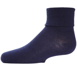 Memoi Kids' Triple Roll Cotton Blend Ankle Socks - 1 of 2