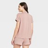 Women's Beautifully Soft Short Sleeve Notch Collar Top and Shorts Pajama  Set - Stars Above™ Rose Pink XXL