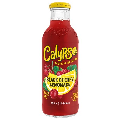 Calypso Black Cherry Lemonade - 16 fl oz Glass Bottle