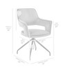 Dining Room Accent Chair in Blue Velvet with Black Finish - 4 of 4