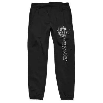 Supernatural Winchester Bros Men's Black Sleep Pajama Pants-large : Target