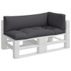 vidaXL Outdoor Pallet Cushions Set - Durable Gray Fabric, Hollow Fiber Filled Comfortable Seat and Back Cushions for Patio/Deck/Garden - 3 of 4