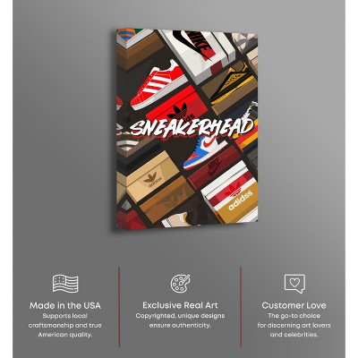 Sneakerhead Collection Multicolor Canvas Wall Art, 16" x 24"
