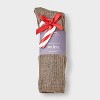 Women's Luxury Collection Cashmere Blend Fine Rib Super Soft 2pk Crew Socks - Auden™ - 2 of 3