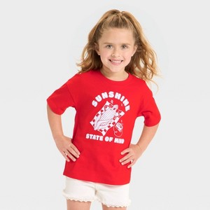 Toddler Girls Americana Corn Graphic T-Shirt - Cat & Jack™ Red - 1 of 3