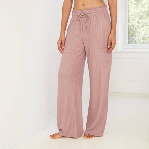 Women's Perfectly Cozy Wide Leg Lounge Pants - Stars Above™ Clay S : Target
