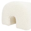 Vynxaria Bridge 16" Arched Upholstered Footstool Ottoman ¨C Whimsical & Durable Design - 3 of 4