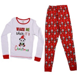 Just Love Girls Printed Pajama Sets - Snug Fitting Cotton PJ Tops & Bottoms for Girls - 1 of 3
