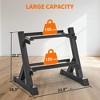 MOEPISY Dumbbell Rack Stand Only, 2-Tier 33 IN Length Adjustable Weight Rack - 3 of 4