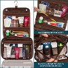 PAVILIA Hanging Toiletry Bag Women Men, Foldable Large Travel Cosmetic Organizer, Water Resistant Makeup Toiletries Essentials Kit - 4 of 4