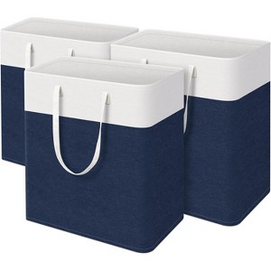 laundry basket 3-Pack, laundry hamper, Hamper with handles, collapsible laundry baskets, Waterproof dirty clothes hamper - 1 of 4